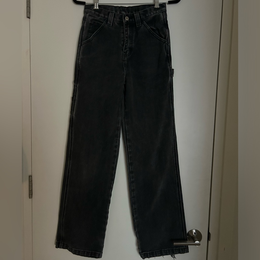 Baggy black jeans
